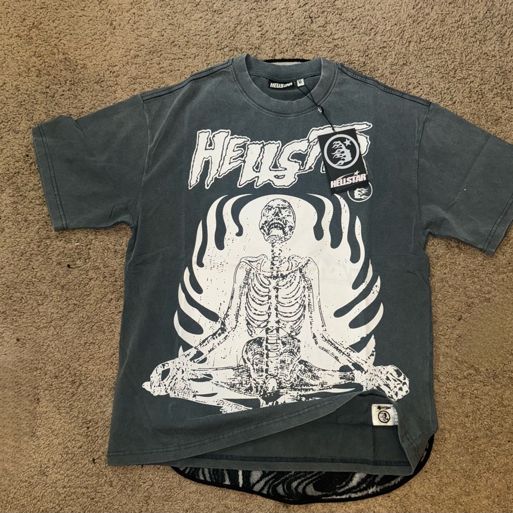Hellstar Gray Short Sleeve Tee